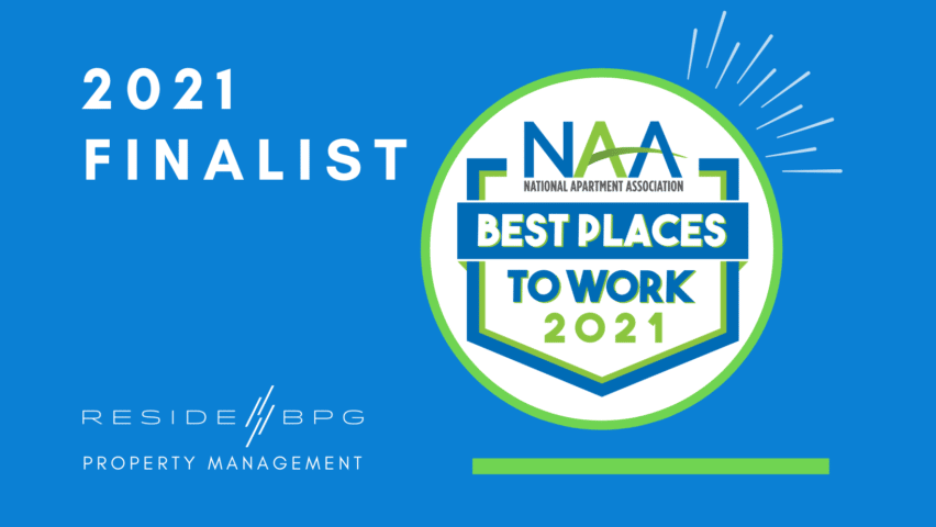 ResideBPG Named 2021 Finalist in NAA Best Places to Work Awards